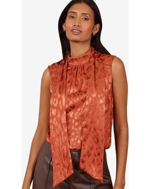 Love & Roses Bluse - Orange