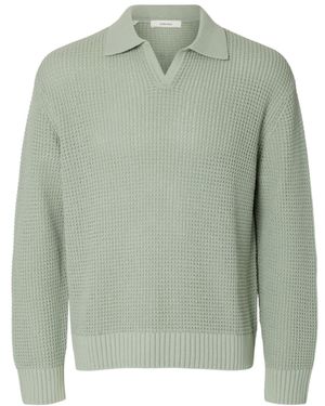 SELECTED Pullover Slhdereck - Grün