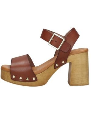 RED-RAG Sandale Sandalen Hak - Braun