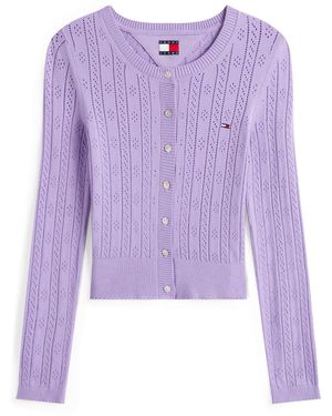 Tommy Hilfiger Strickjacke - Lila