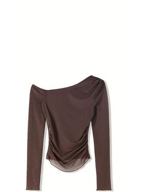Bershka T-Shirt - Braun