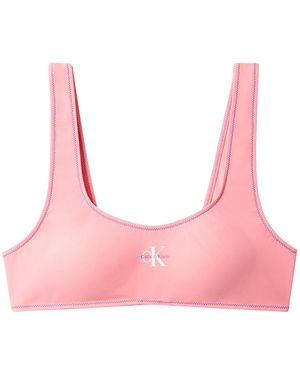 Calvin Klein Bikinitop Ck Monogram - Pink