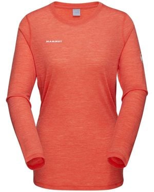 Mammut Funktionsshirt Tree Wool - Rot