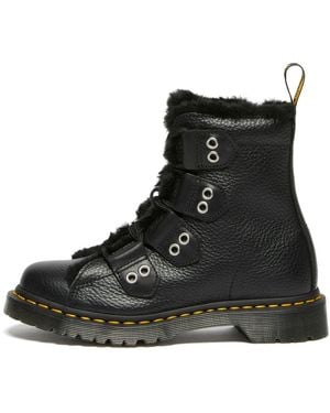 Dr. Martens Schnürstiefel 1460 Ltt Fl Milted Napper - Schwarz