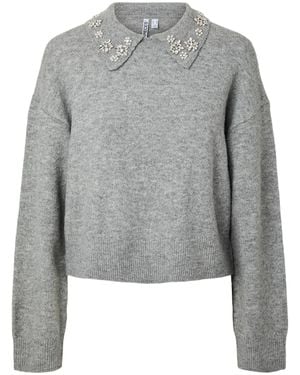 Pieces Pullover Pcedith - Grau