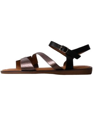 Poti Pati Sandale Flache Sandalen Mit Riemen - Braun