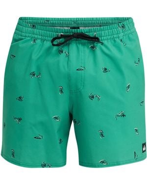 Quiksilver Badeshorts Stretch Printed Volley 16 - Grün