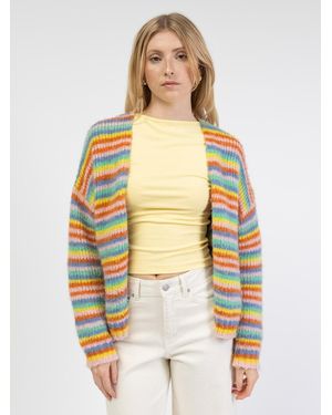 BROKE + SCHÖN Broke Schön Strickjacke Strickjacke - Weiß