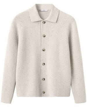 Mango Strickjacke Dina - Weiß