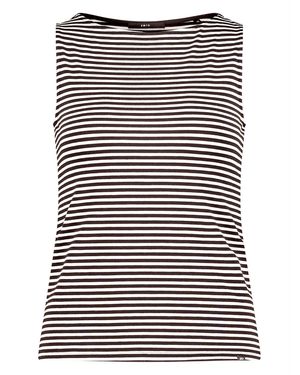 Zero Basic Shirt Mit U-Boot-Ausschnitt - Schwarz