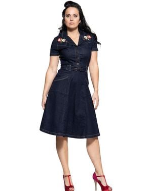 Queen Kerosin Kleid - Blau