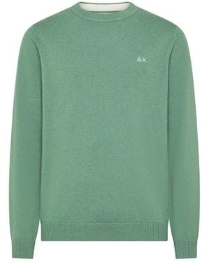 Sun 68 Pullover Crew Neck Sweater - Grün