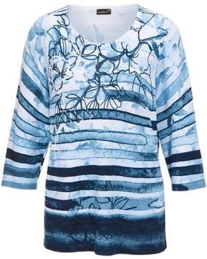 Goldner Pullover - Blau