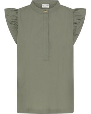 Pulz Bluse Leo - Grün