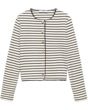 Mango Strickjacke 'Porto' - Weiß