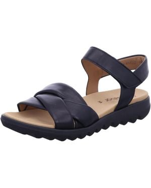 Gabor Sandale Sandalette Damen 64.812 27 Echtleder - Blau