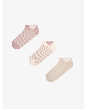 Penti Füßlinge Soft Heart 2Er-Pack Socken - Pink