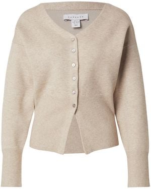 TOPSHOP Strickjacke Sienna - Natur