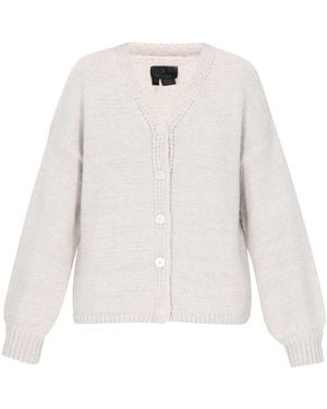 DreiMaster Klassik Strickjacke - Weiß