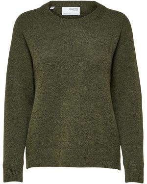 SELECTED Pullover 'Slflulu' - Grün