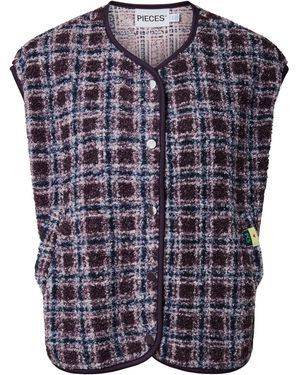 Pieces Weste Pckatty - Blau