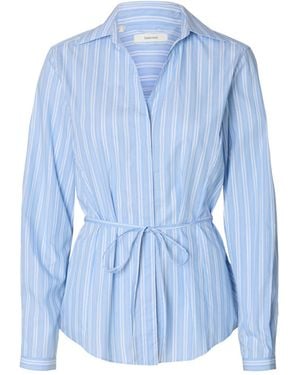 SELECTED Bluse Slfhelga - Blau
