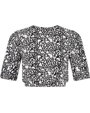 nelice Bluse Valentines Day - Schwarz