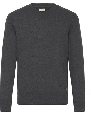 Blend V-Ausschnitt-Pullover Bhfibi - Grau
