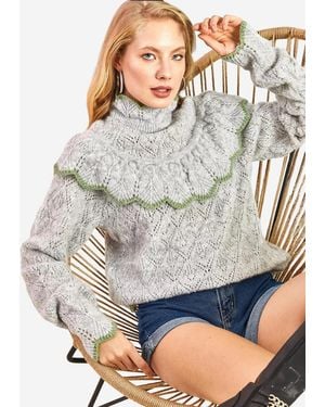 Bianco Lucci Pullover - Grau