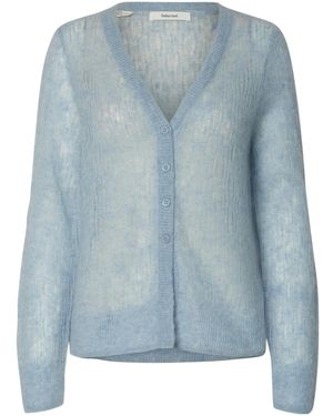 SELECTED Strickjacke Slfmayer - Blau