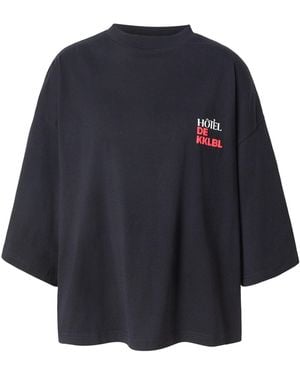 Karo Kauer T-Shirt Vacation - Blau