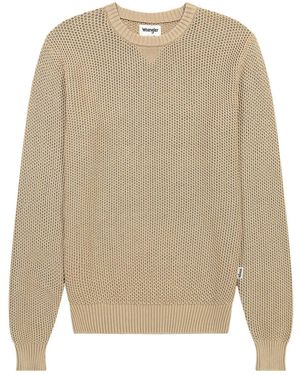 Wrangler Pullover Crewneck Timberwolf - Natur