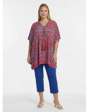 Yoek Damen Kaftan Sleeveless - Rot