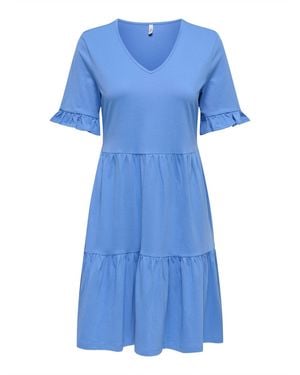 ONLY Kleid Onlbloom - Blau