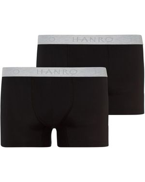 Hanro Boxershorts Cotton Essentials - Schwarz