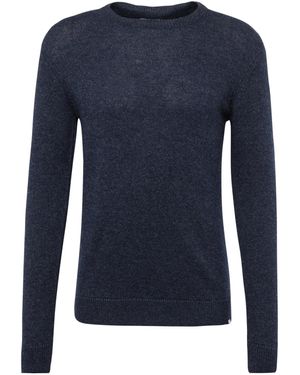 Solid Pullover - Blau