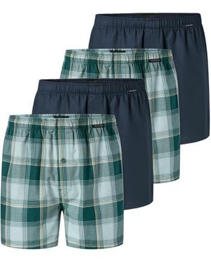 Schiesser Boxershorts Web - Blau