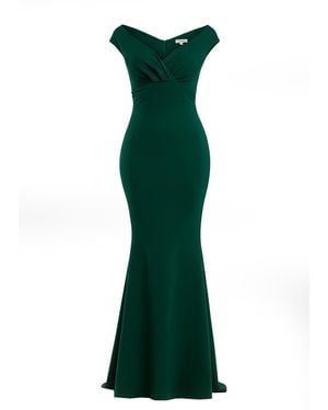 Goddiva Maxikleid - Grün