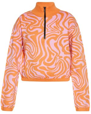 swirly Pullover - Orange