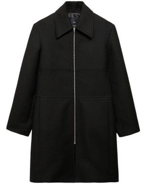 Mango Mantel 'Dilly' - Schwarz