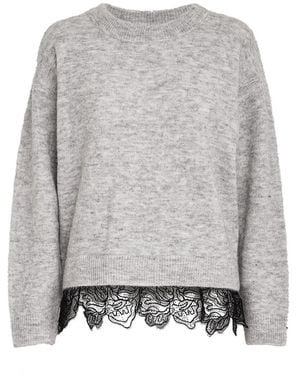 Minus Pullover Feline - Grau