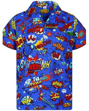 King Kameha Shirt Boom Bang - Blau