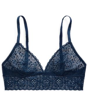 Polo Ralph Lauren Bügelloser Bh Wireless Longline Bra - Blau