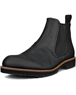 Ecco Jamestown Chelseaboots Schlupfboots, Stiefelette, Business-Boots mit Stretcheinsätze - Schwarz