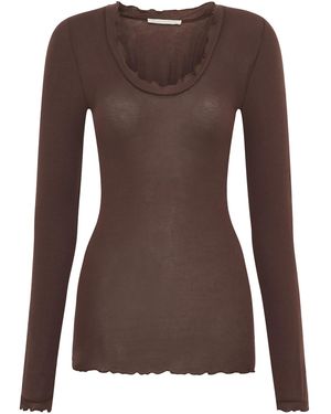 Seamless Basic Shirt Romance - Braun