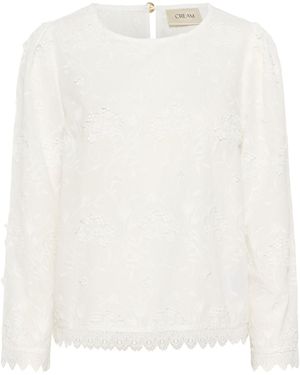 Cream Bluse Hilda - Weiß