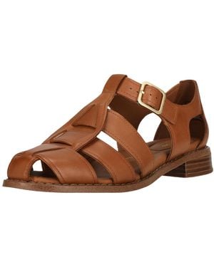 Clarks Hana Sandale mit subtilen Nähten - Braun