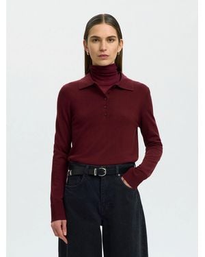 SELECTED Pullover Slfthea - Rot