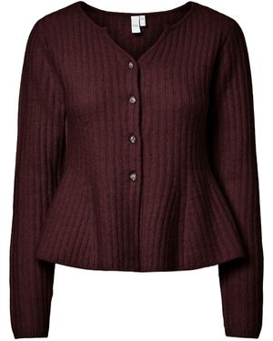 Y.A.S Strickjacke Dolly - Lila