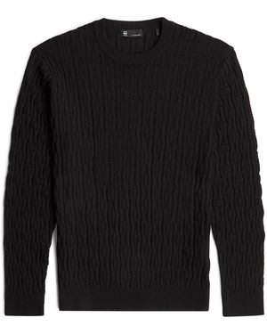 G-Star Pullover Chain Structured - Schwarz